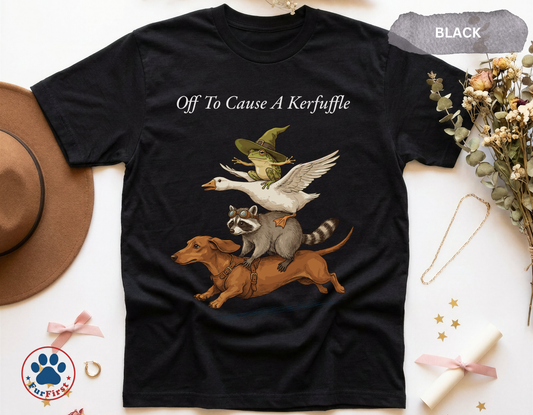 Off to Cause a Kerfuffle Animal Gang T-Shirt