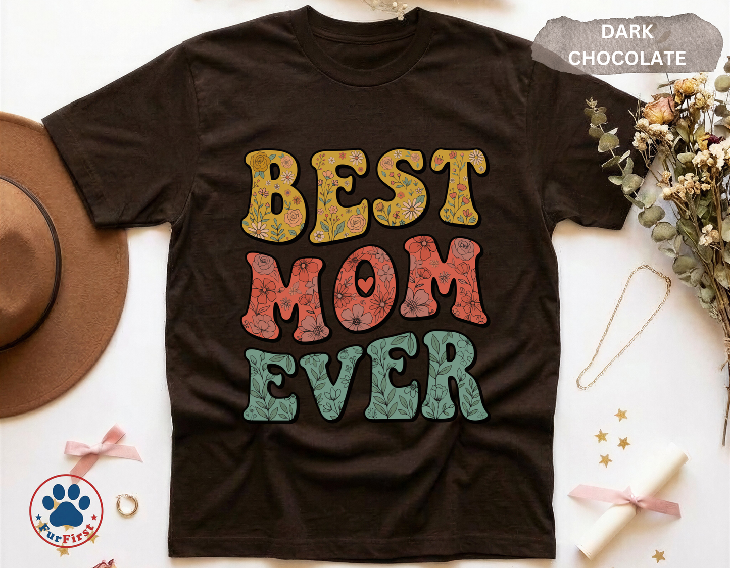Best Mom Ever Shirt — Groovy Retro Mom Tee