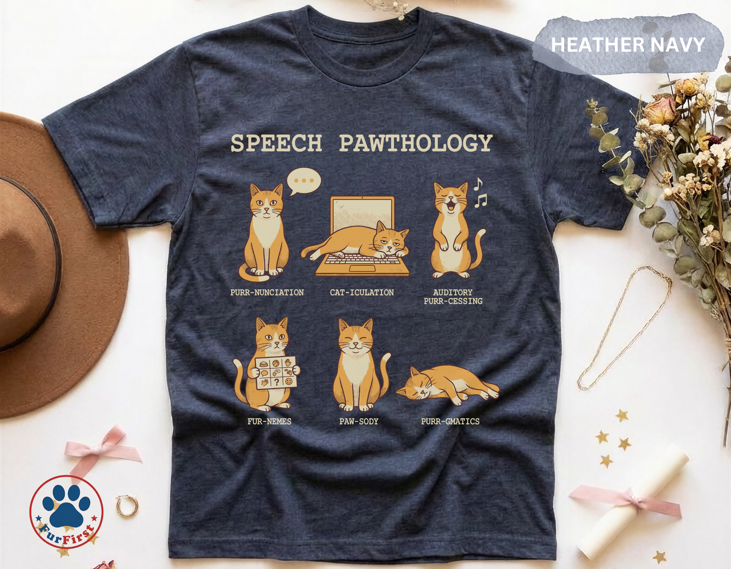 Speech Pawthology Cat T-Shirt