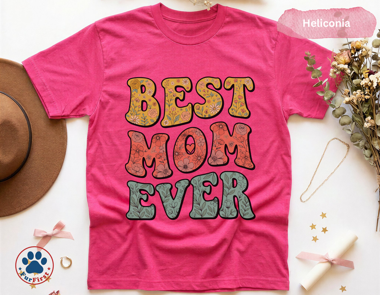 Best Mom Ever Shirt — Groovy Retro Mom Tee
