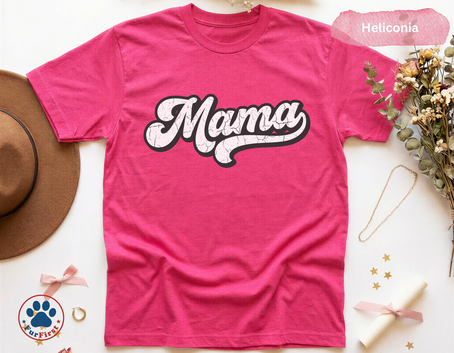 Mama Shirt Women — Retro Script Mama Tee, Mothers Day Gift, Vintage Mama Shirt, Cute Mom Gift, Simple Mama Tee