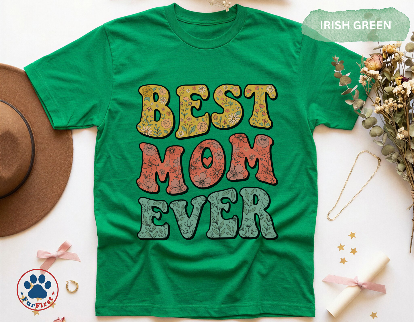 Best Mom Ever Shirt — Groovy Retro Mom Tee