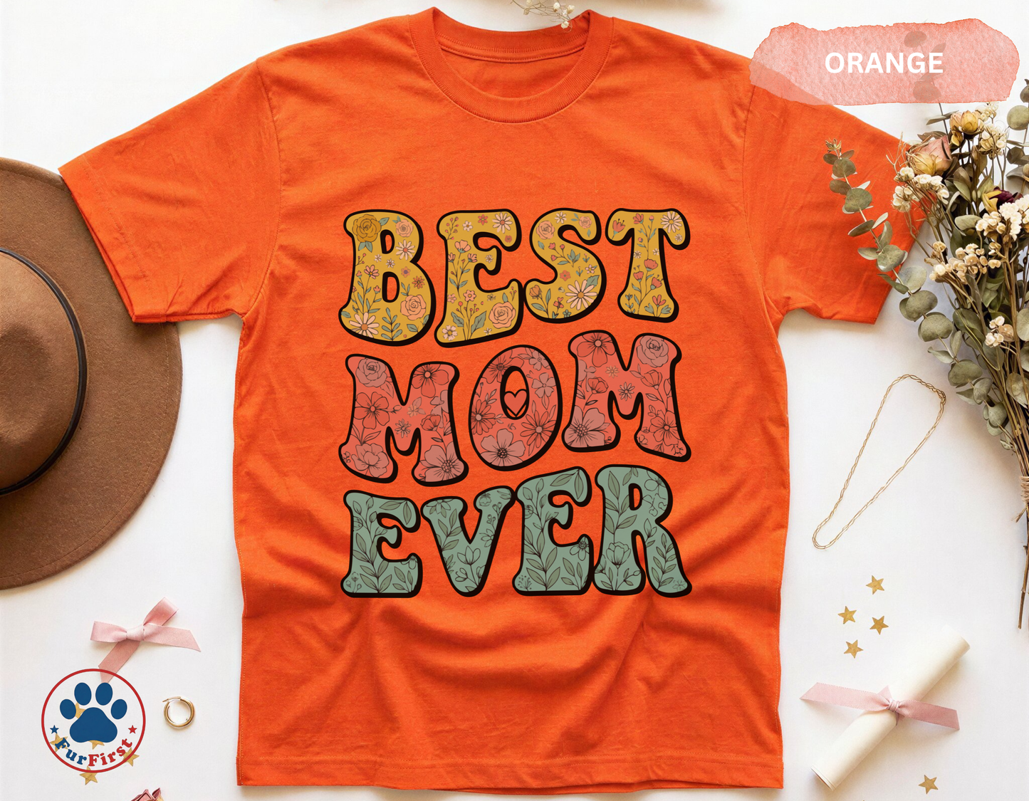 Best Mom Ever Shirt — Groovy Retro Mom Tee