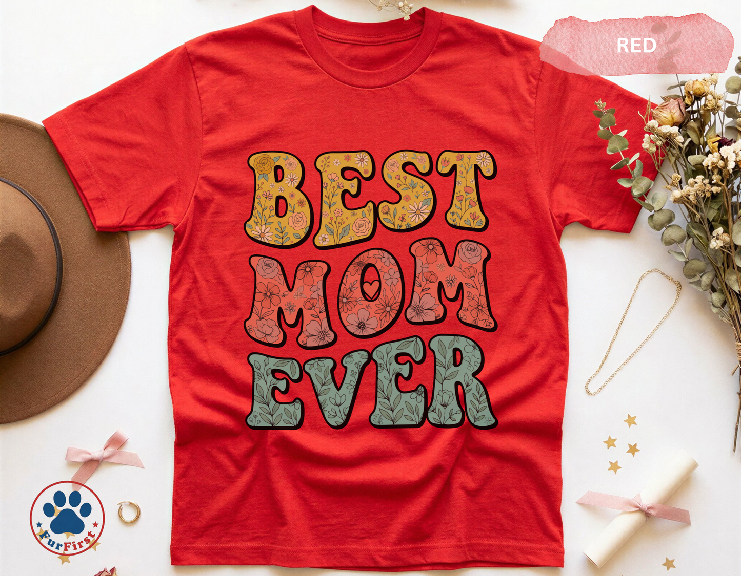 Best Mom Ever Shirt — Groovy Retro Mom Tee