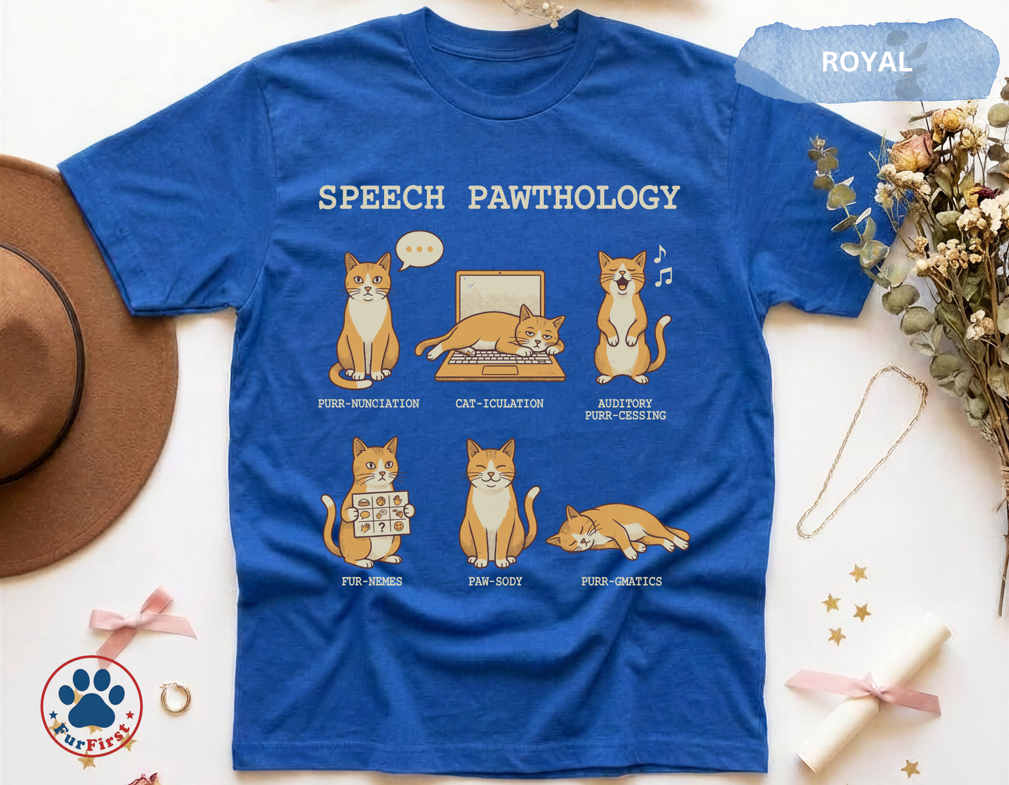 Speech Pawthology Cat T-Shirt